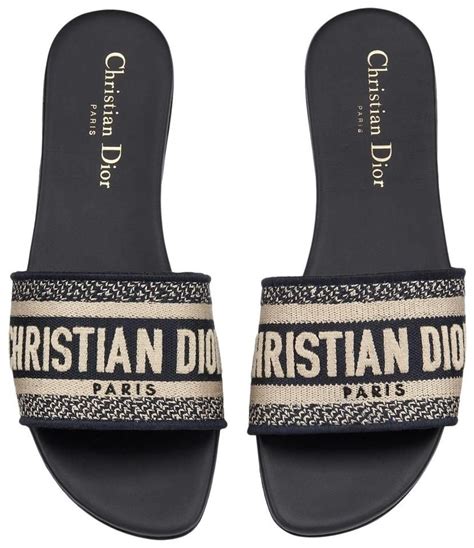 christian dior logo sandals